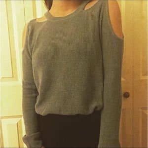 Blue Off The Shoulder Sweater!